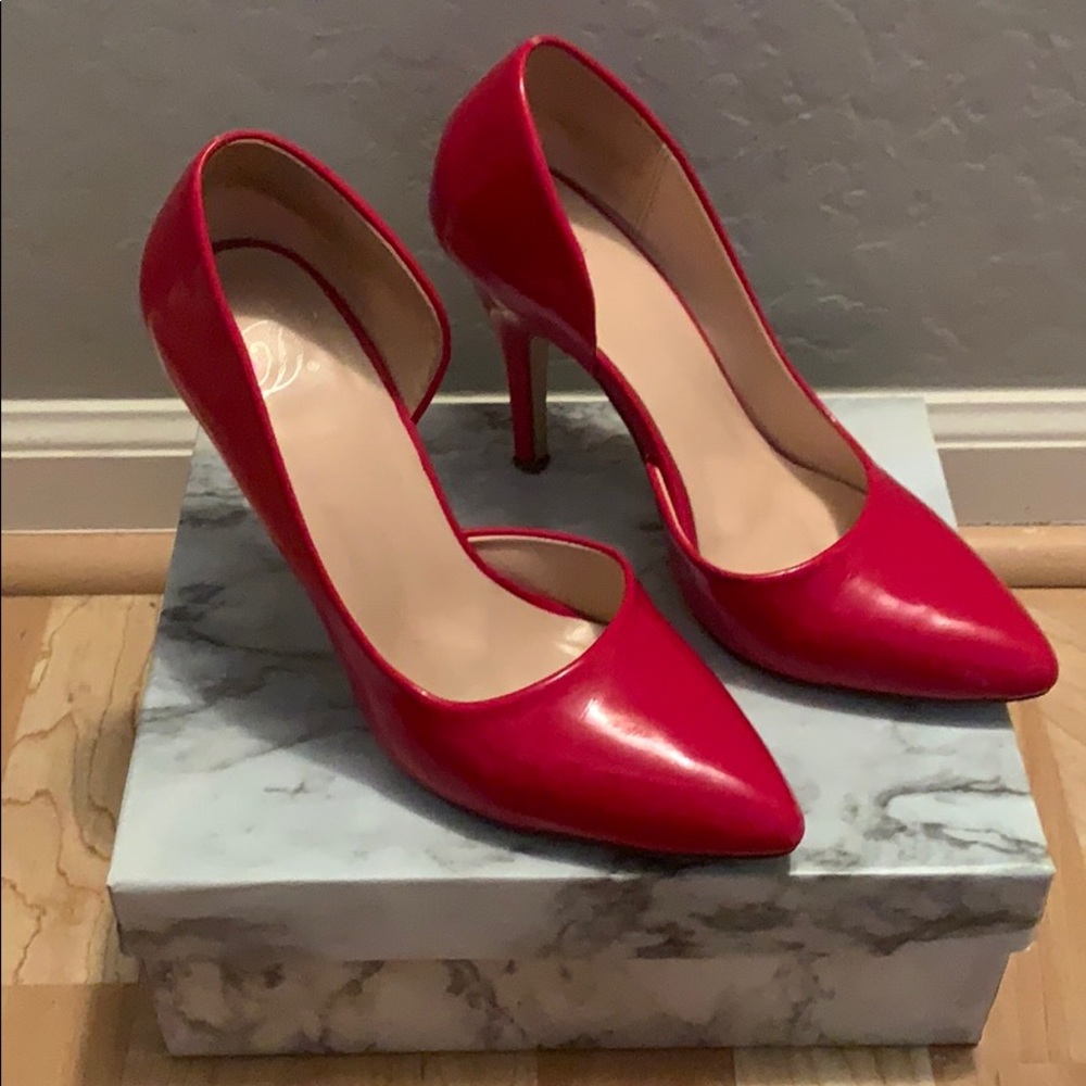 Paten Leather Red Heels 7.5